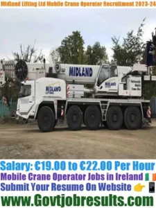 Midland Lifting Ltd Mobile Crane Operator Recruitment 2023-24