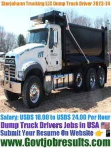 Storjohann Trucking LLC Dump Truck Driver 2023-24