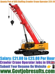 Quanta part of QCS Staffing Crawler Crane Operator 2023-24