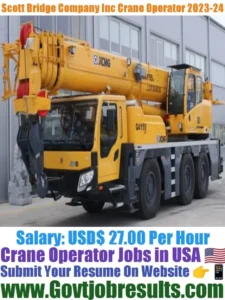 Scott Bridge Company Inc Crane Operator 2023-24