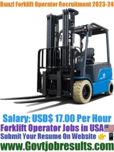 Bunzl Forklift Operator Recruitment 2023-24