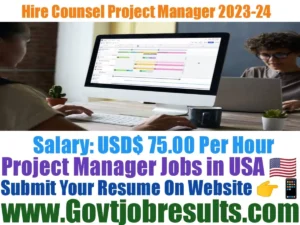 Hire Counsel Project Manager 2023-24