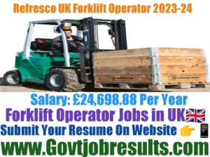 Refresco UK Forklift Operator 2023-24