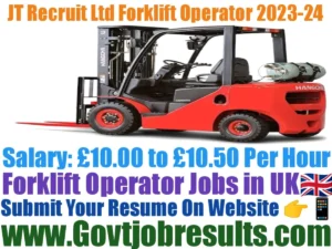 JT Recruit Ltd Forklift Operator 2023-24