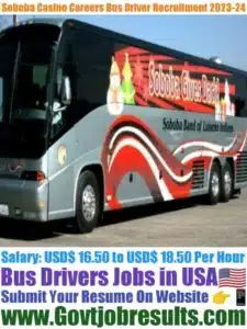 Soboba Casino Careers Bus Driver Recruitment 2023-24