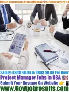 Motion Recruitment Project Manager Recruitment 2023-24