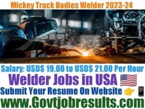 Mickey Truck Bodies Welder 2023-24