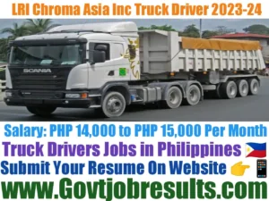 LRI Chroma Asia Inc Truck Driver 2023-24
