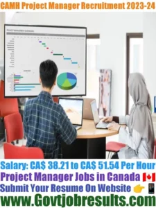 CAMH Project Manager Recruitment 2023-24