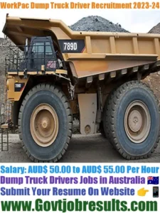 WorkPac Dump Truck Driver Recruitment 2023-24