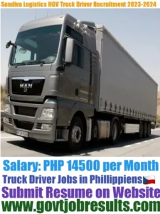 Sendiva Logistics Corporation HGV Truck Driver Recruitment 2023-2024