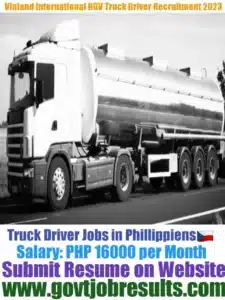 Viland International HGV Truck Driver Recruitment 2023