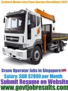 Scantech Marine Lorry Crane Operator Recruitment 2023