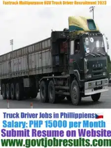 Fastrack Multi Purpose HGV Truck Driver Recruitment 2023