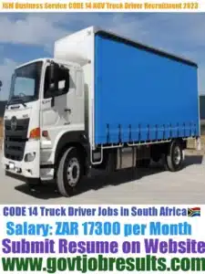 JSM Business Service CODE 14 Truck Driver 2023