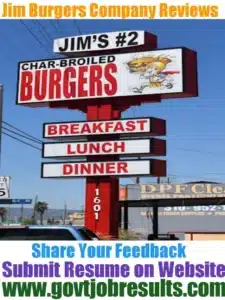 Jims Burgers Company Reviews