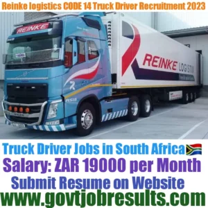 Reinke Logistics CODE 14 Truck Driver Recruitment 2023