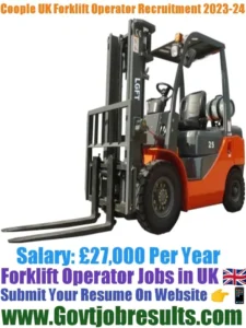 Coople UK Forklift Operator Recruitment 2023-24