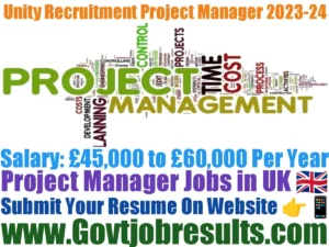 Unity Recruitment Project Manager 2023-24