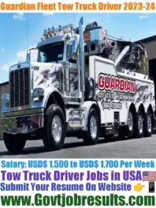 Guardian Fleet Tow Truck Driver 2023-24