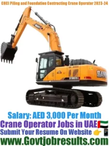 CHCI Piling and Foundation Contracting Crane Operator 2023-24