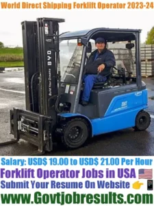 World Direct Shipping Forklift Operator 2023-24