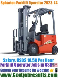 Spherion Forklift Operator 2023-24