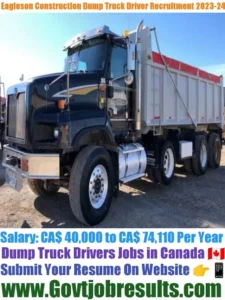 Eagleson Construction Dump Truck Driver Recruitment 2023-24