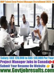 MVP Talent Corp Project Manager Recruitment 2023-24