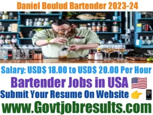 Daniel Boulud Bartender 2023-24