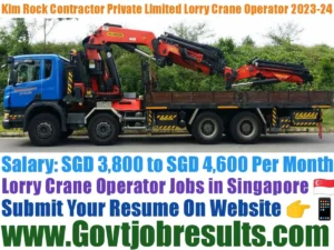 Kim Bock Contractor Private Limited Lorry Crane Operator 2023-24