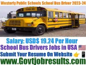 Westerly Public Schools School Bus Driver 2023-24