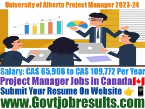 University of Alberta Project Manager 2023-24