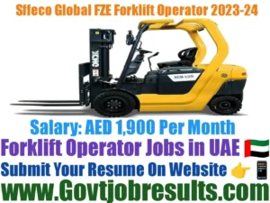Sffeco Global FZE Forklift operator 2023-24
