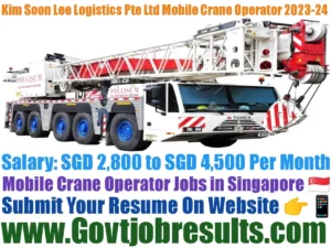 Kim Soon Lee Logistics Pte Ltd Mobile Crane Operator 2023-24