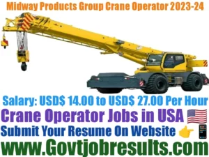 Midway Products Group Crane Operator 2023-24