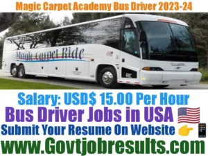 Magic Carpet Academy Bus Driver 2023-24