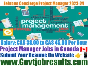 Zebrano Concierge Project Manager 2023-24