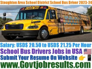 Stoughton Area School District School Bus Driver 2023-24