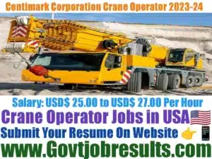 Centimark Corporation Crane Operator 2023-24
