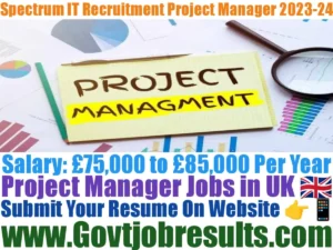 Spectrum IT Recruitment Project Manager 2023-24