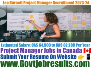 Leo Burnett Project Manager Recruitment 2023-24
