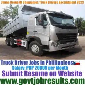 Junna Group of Companies HGV Truck Driver Recruitment 2023