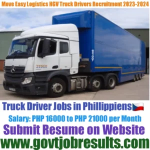 Moveasy Logistic Corp HGV Truck Driver Recruitment 2023-2024