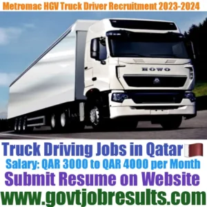Metromac Need HGV Truck Driver 2023-24
