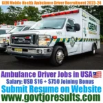 GEM Mobile Health Ambulance Driver Recruitment 2023-24