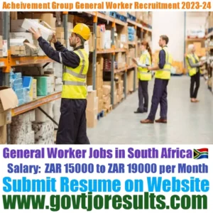 Achievement Awards Group General Workers Recruitment 2023-24