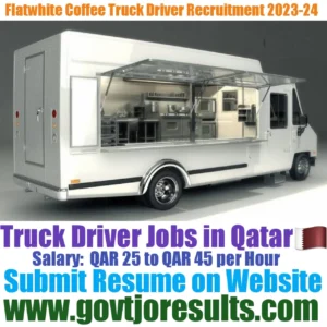 Flat White Speciality Coffee HGV Truck Driver Recruitment 2023-24