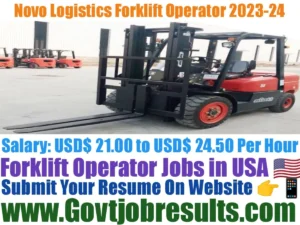 Novo Logistics Forklift Operator 2023-24