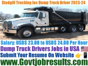 Stodghill Trucking Inc Dump Truck Driver 2023-24